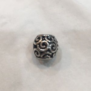 Brighton silver swirl bead